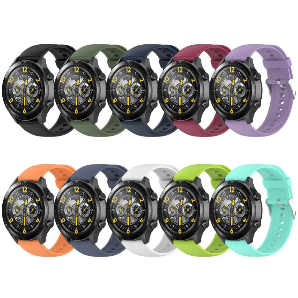 Waterproof Strap Comfortable To Wear Not Allergic 10 Colors Optional Watch Accessories Watch Replacement Strap Silicone Strap