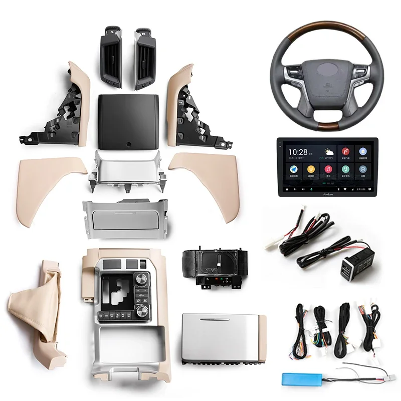 2008-2015 Upgrade 2021 RHD LHD Toyota Land Cruiser 200 LC200 Interior Modification Accessories Steering Wheel Gearbox 2012 2013