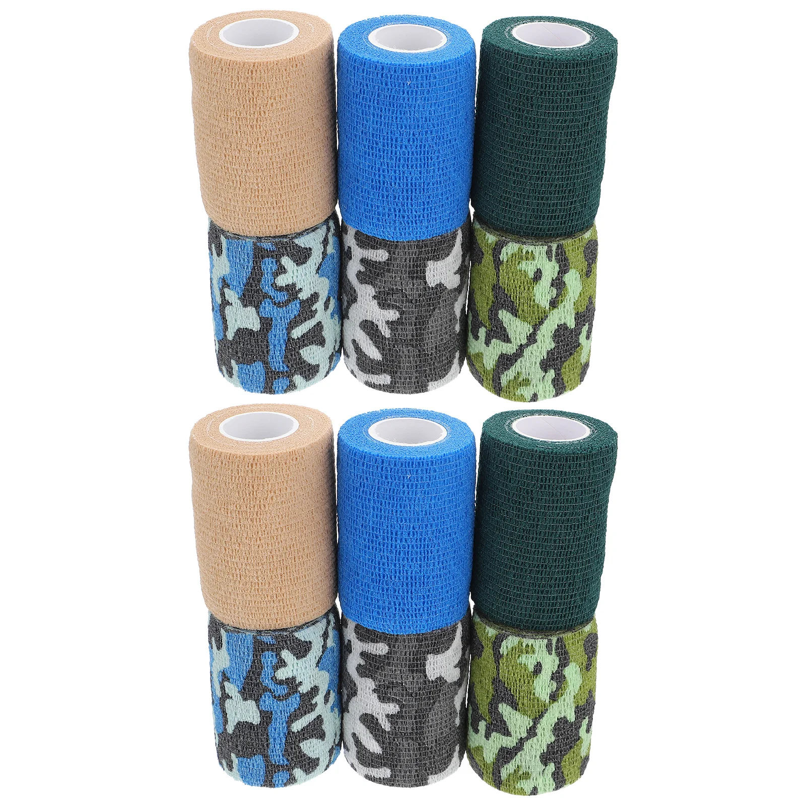 

12Pcs Elastic Adhesive Finger Tape Non Woven Fabric Sports Wraps Outdoor Finger Cover Bandages Adhesive Elastic