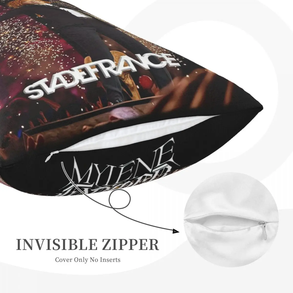 Stade De France Mylene Farmer Rectangle Pillowcase Cushion Cover Decorative Bedroom Bed Home Comfort Throw Pillow