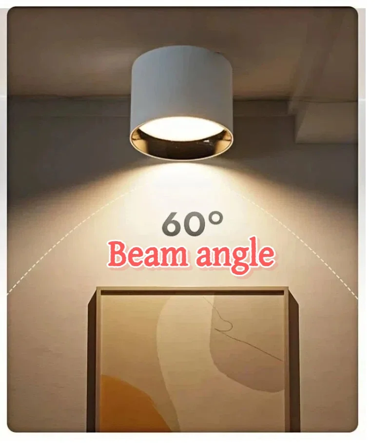 cylindrical ceiling light surface mounted anti-glare LED down light COB ceiling kitchen living room interior lighting AC85-260V