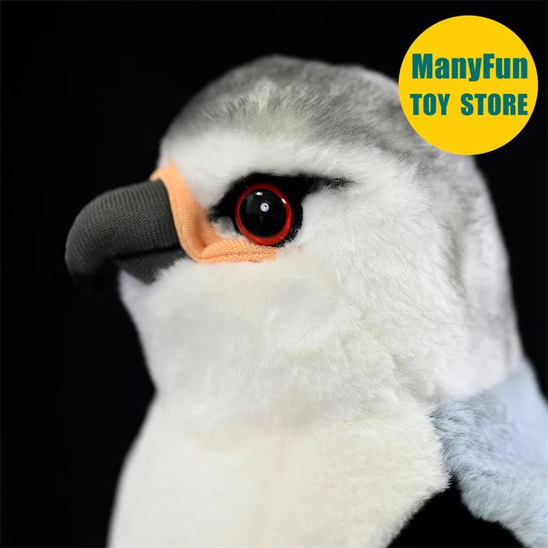 Black-shouldered Kite Plush Toy Realistic Marsh Harrier Plushie Lifelike Harrier Stuffed Animal Raptor Hawk Simulation Soft Doll