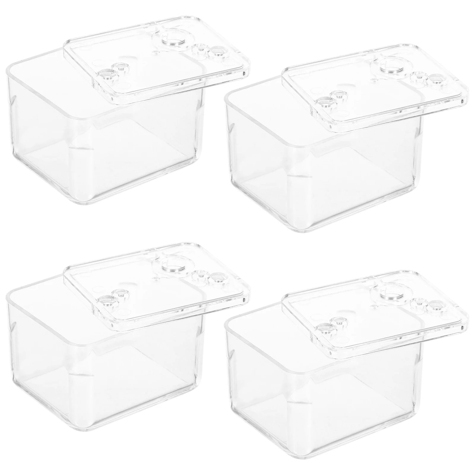 

4pcs Diy Music Kit Transparent Clear Lid Creative Plastic Assembly Mechanism Easy Build Sturdy Hand Crank Clockwork Parts For