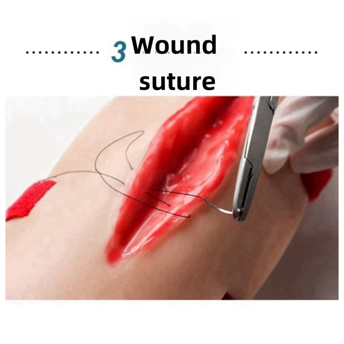 AA98 Trauma Simulated Wound Practice Module for Nurse Training & Schools Featuring Hemostasis & First-Aid Practice Manikins