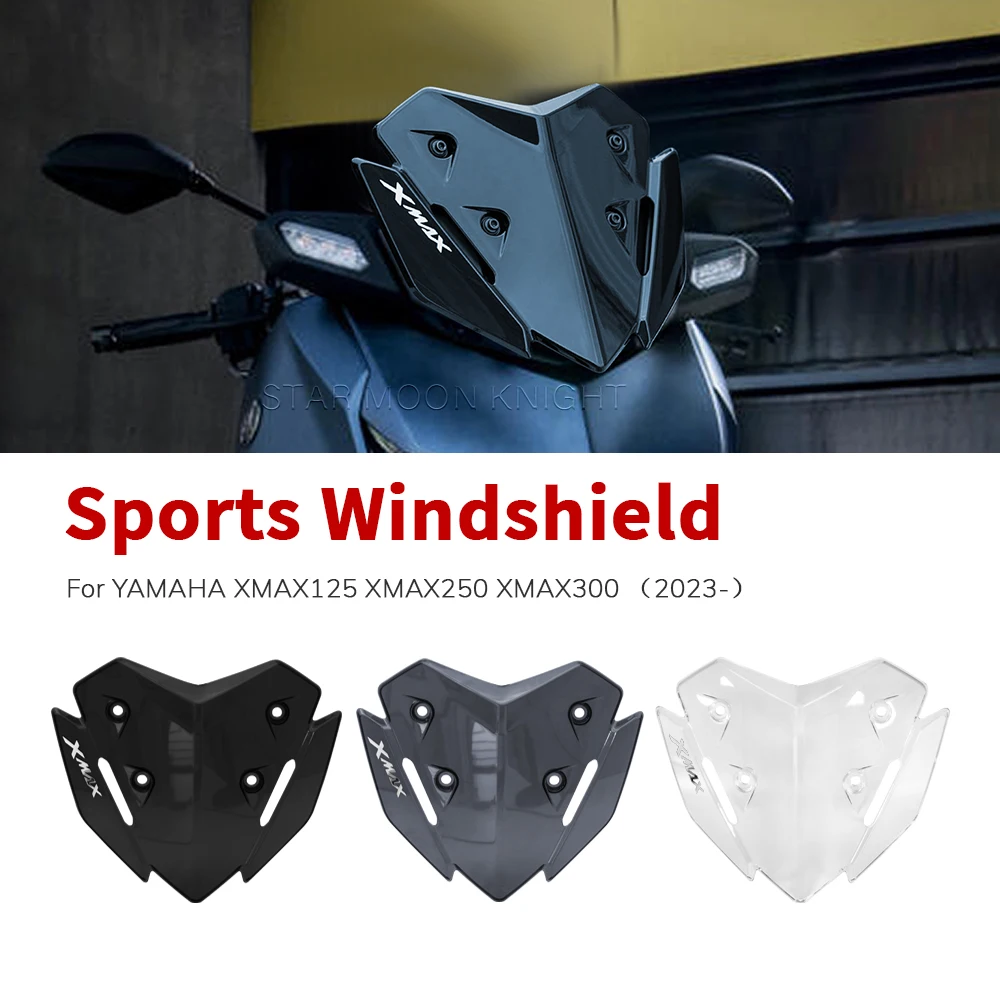 

For YAMAHA XMAX125 XMAX250 XMAX300 XMAX X MAX 2023- Motorcycle Sports Visor Windshield Windscreen Wind Shield Deflectore Screen