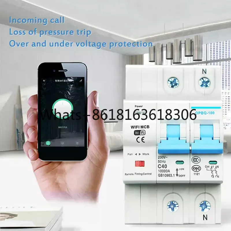 WiFi Smart Air Circuit Breaker Automatic Switch Overload Short Circuit Protector With Energy Monitoring