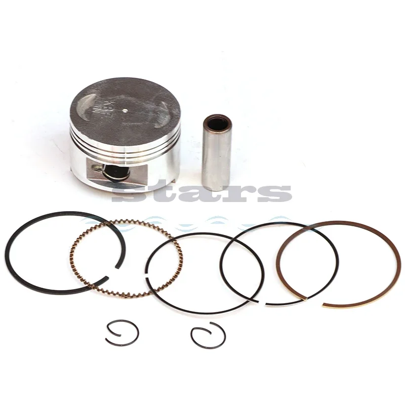 150cc 157QMJ 57,4mm Kit de pistón anillo para tanque GY6 ROKETA JALON STRADA TaoTao paz ciclomotor Scooter ATV Go kart, UTV