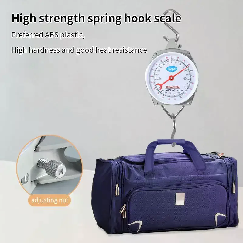 The Hook Type Mechanical Pointer Scale With Spring Dial Is Suitable For Weighing Purposes In Kitchens Fishing Hunting Etc
