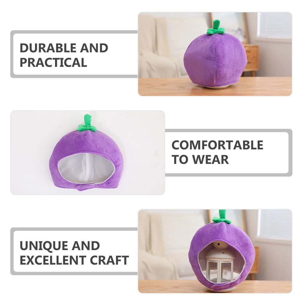 

Eggplant Hat Novelty Hats Funny Cartoon Carnival Funky Pp Cotton Costume-hats Party Has