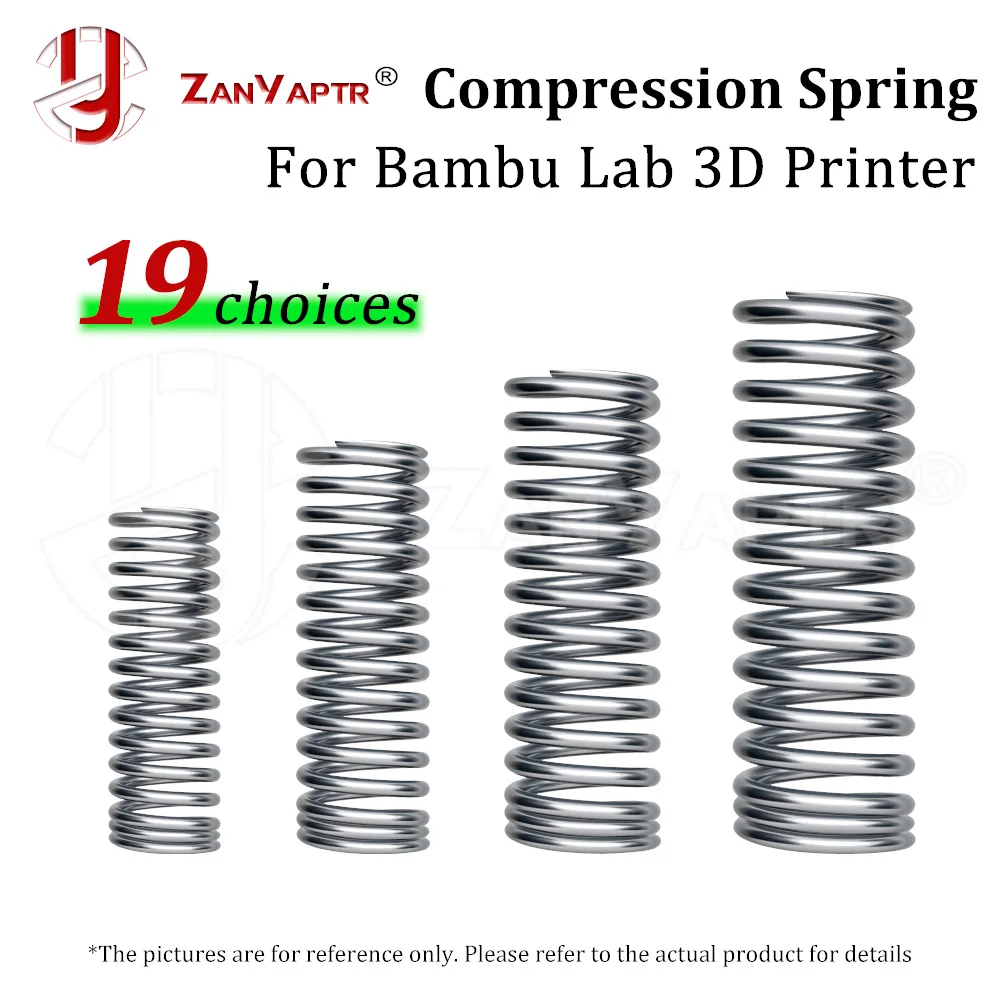 For Bambu Lab Compression Spring 3D Printing Creative Model Standard Parts