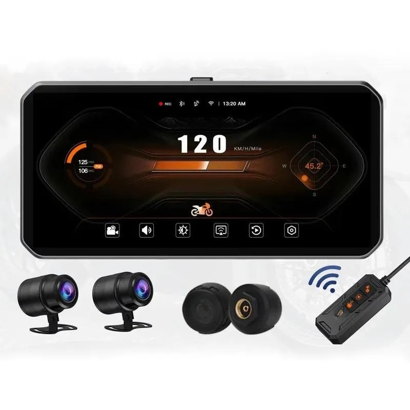 Suitable for car wireless carpet navigation with screen motorcycle accessories