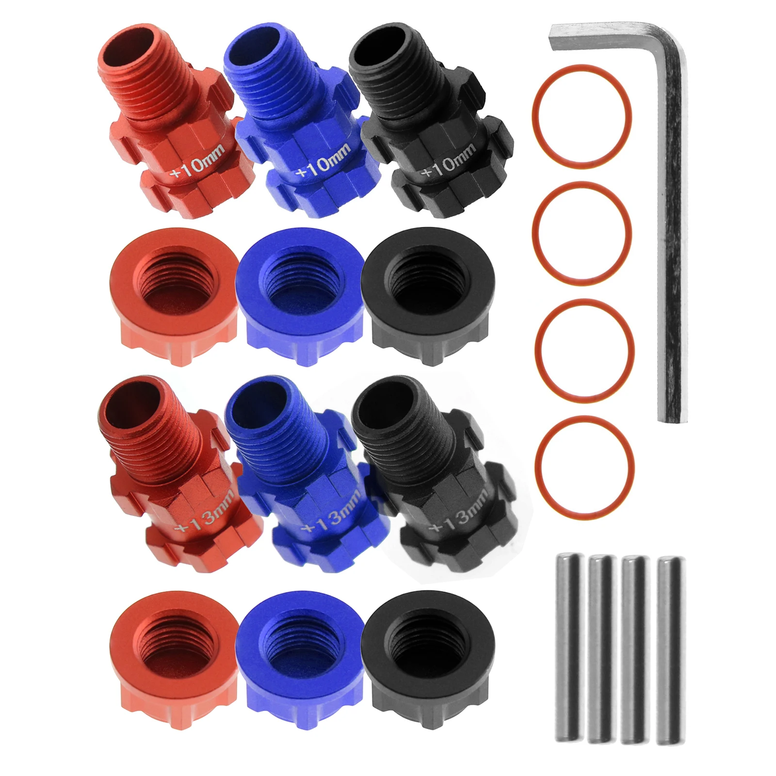 معدن اتسعت 10 مللي متر/13 مللي متر عرافة موصل + غطاء مقاوم للغبار ل Arrma 1/10 3S الجرانيت ميجا سينتون جديد بيجروك تايفون
