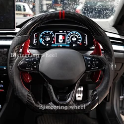 LED Steering Wheel Carbon Fiber Fit For VW Volkswagen Golf 8 MK8 GTI R Line  Jetta GLI ID4