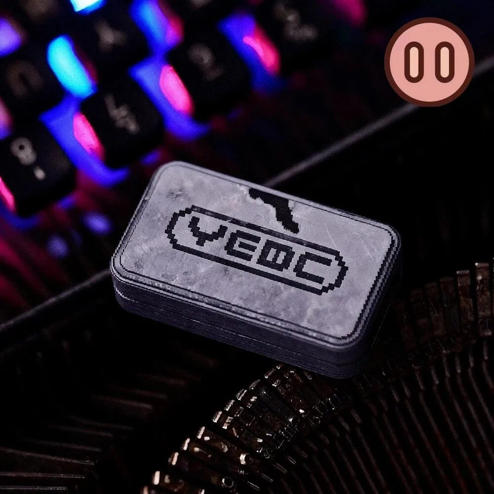 YEDC Pig Snout Carbon Quartz Mechanical Push Slider Anxiety Relief Gadgets Fidget Toy Adults Metal Original Design Limited To 10