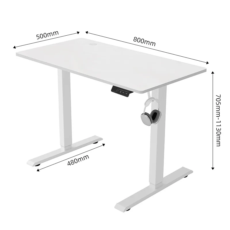 Electric Standing Desk Computer Desk Electric Lift Table Single Motor Adjustable Workstation Study Table Laptop Desk Furniture
