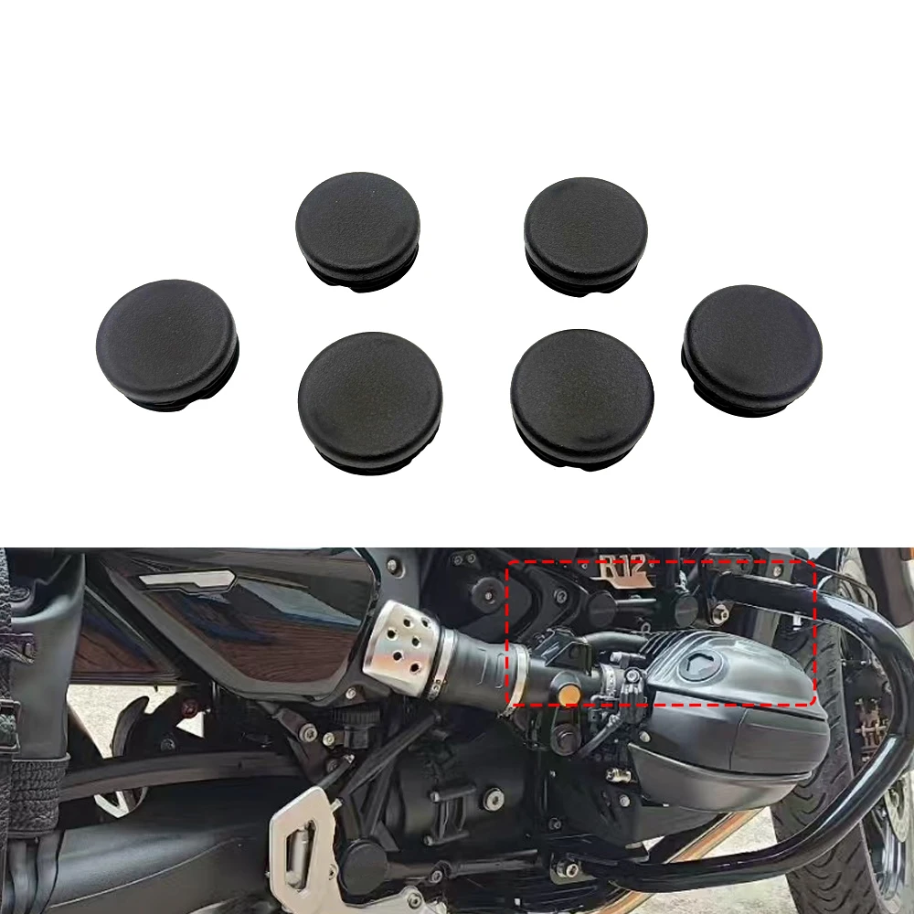 6PCS Chassis Plugs For BMW R12 NINET R12NINET R12GS R12 G/S R 12 Motorcycle Frame Hole Cover Caps Plug Frame Cap