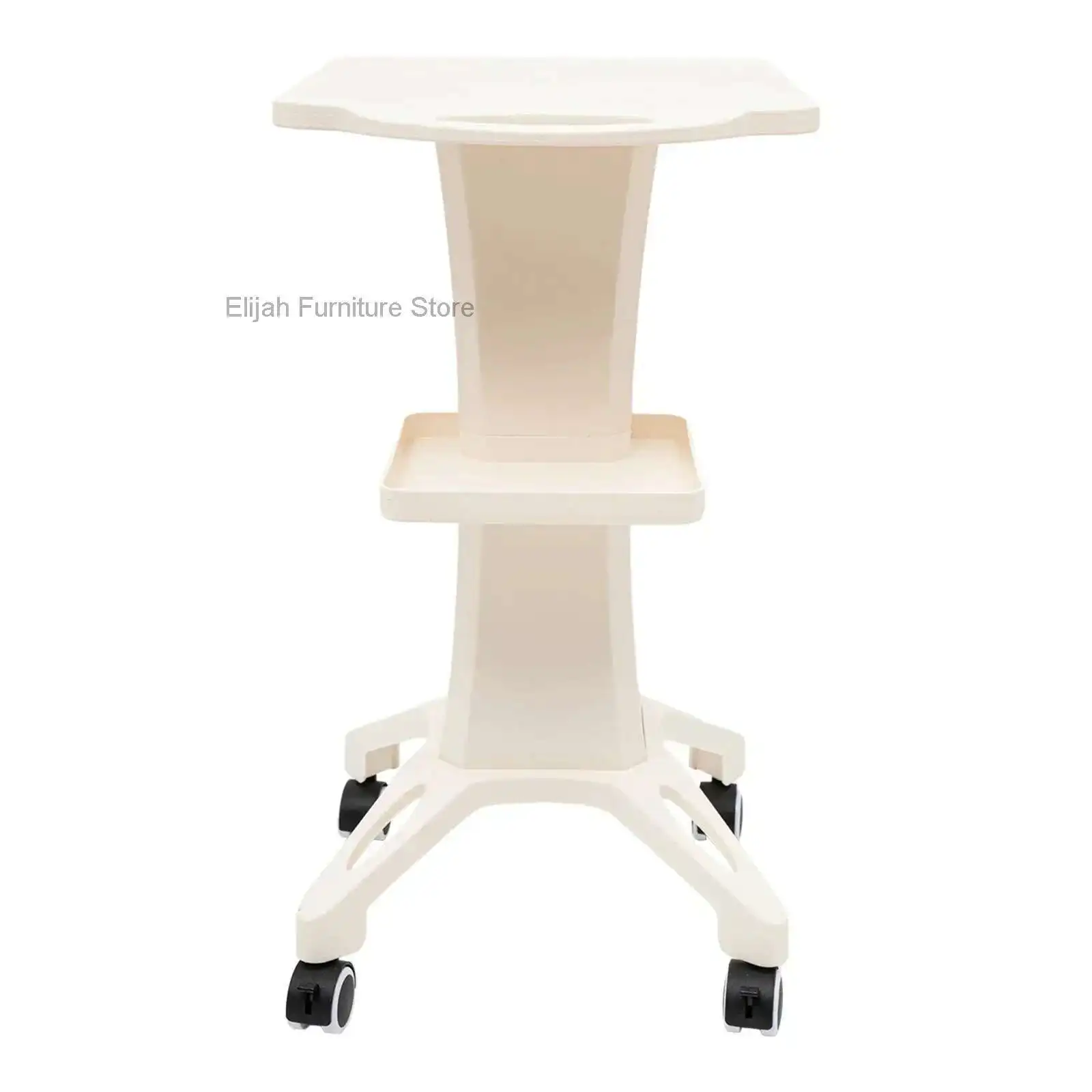 

Salon Trolley Stand Rolling Cart Beauty Wheelcart Spa Storage Rack Shelf Work Station 50kg Hairdressing Professional