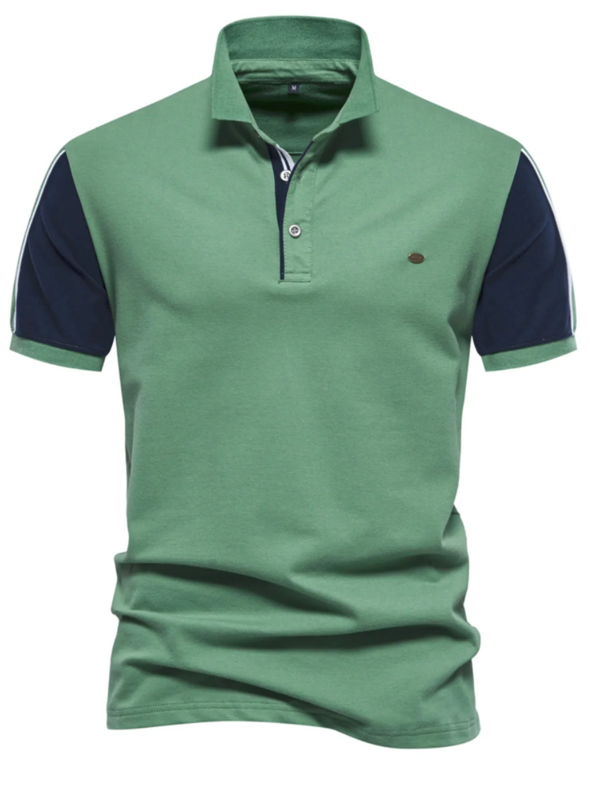 

Spring Summer 2024 Collar Faion Casual Men's ort Sve Loose Fit Youthful Sle Four Seasons Versatile Split Design