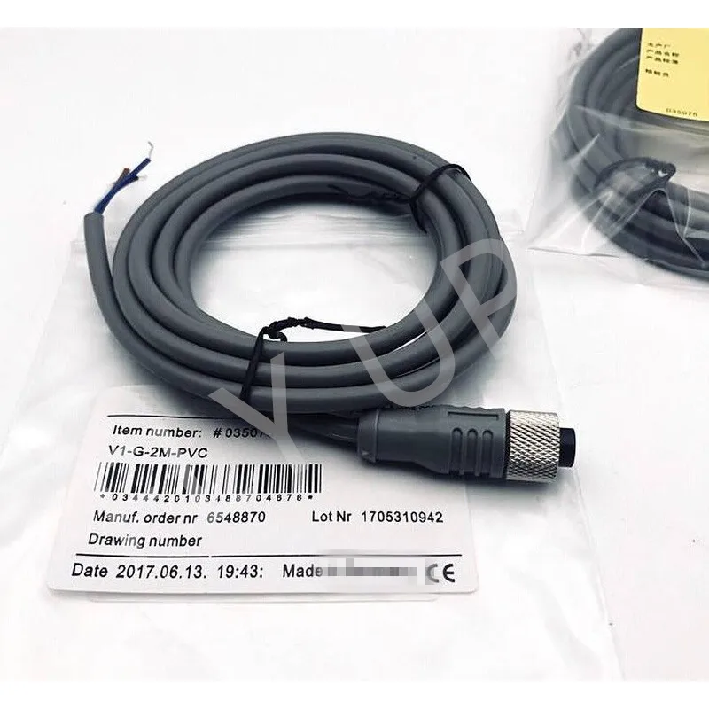 

2PCS V1-G-2M-PVC Female Connector M12 4-pin PVC Cable for Sensor New High-Quality Warranty For One Year