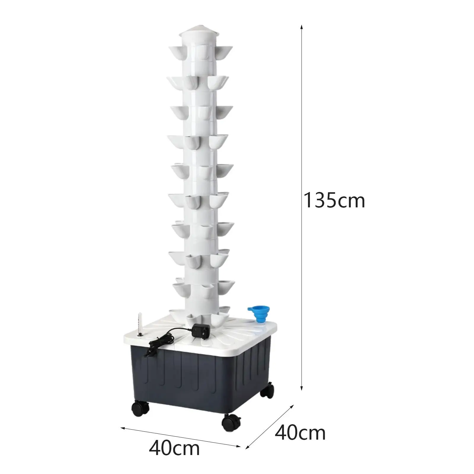 Hydroponic Grow System Tower Vertical Gardening Planter Gardening Growing System Kit for Office Lettuce Canola Lawn Vegetables