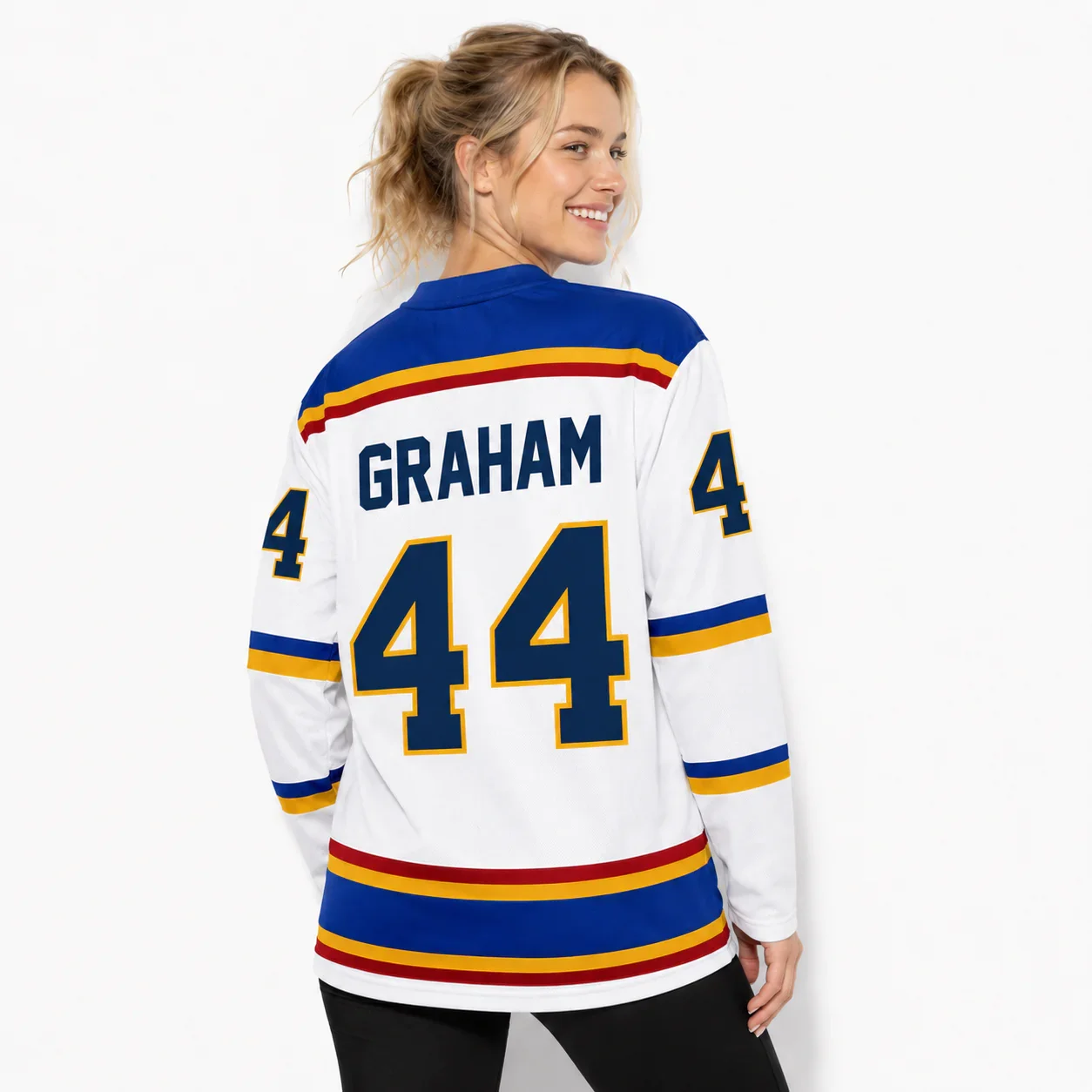 Off Campus Briar University Graham No.44 22 46 66 Hockey Jersey Men Women Kids Long Sleeve T-Shirt Summer Casual Streetwear Tops