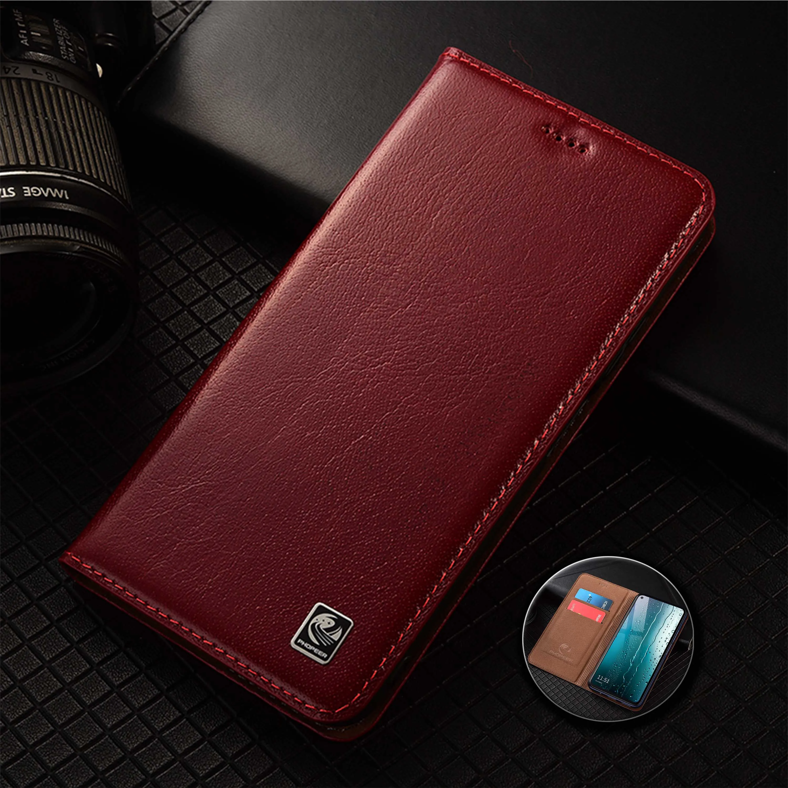 

For Vivo Y100 Y100i Y100T Y78 Y78T Y77e Y77t Shuirui Series Pattern Genuine Leather Wallet Flip Phone Case Cowhide Scratch-Proof
