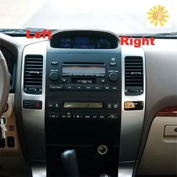 Levý pravý panel větracího otvoru palubní desky pro Toyota Land Cruiser Prado 120 2003-2009, náhradní číslo 55474-60040 5547560040, stříbrný 8 nejlepší prodej Části interiéru Toyoty Prado - №2