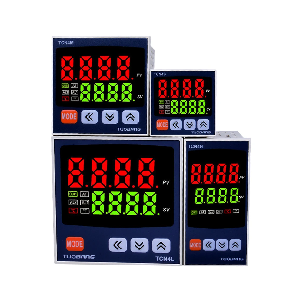 AC100-240V TCN4M Temperature Controller 0-1370℃ Display Digital Temperature Control Switch Adjustable Solid State Output