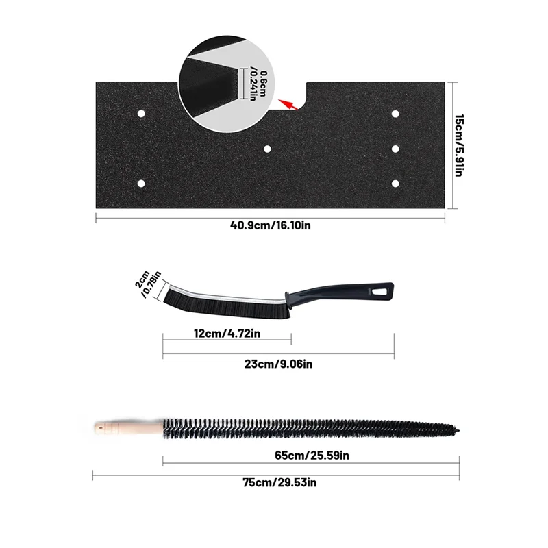 مجموعة مجفف الغسالة ABBK، WH01X35719 استبدال فلتر الوبر مع فرشاة تنفيس المجفف، لإسفنجة مرشح مجفف الغسالة Ge