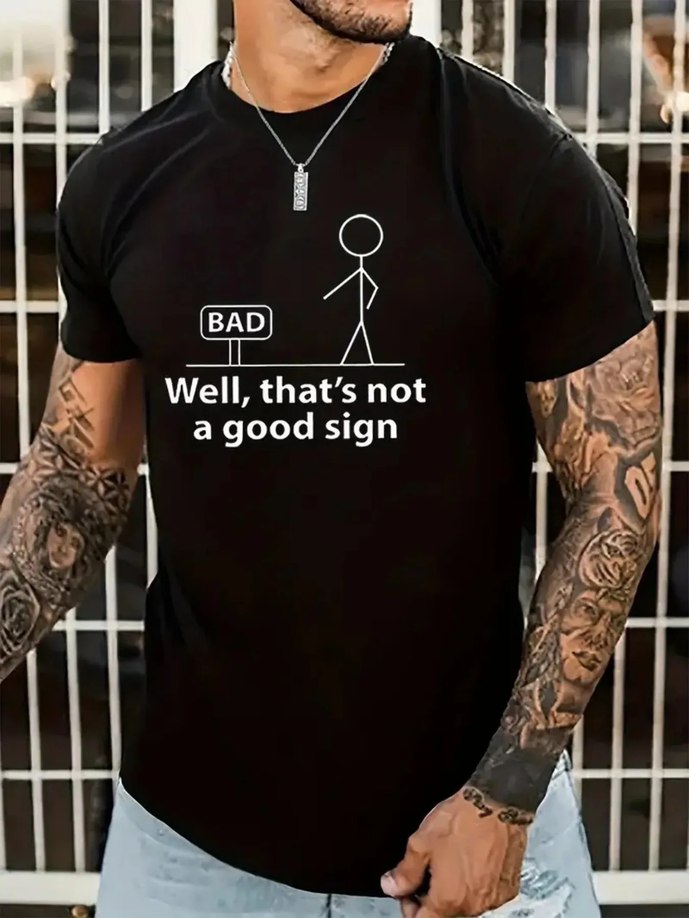 

Men's Summer Round Neck Short Sleeve T-shirt cartoon Print Breathable Casual Daily Wear Trendy Tee