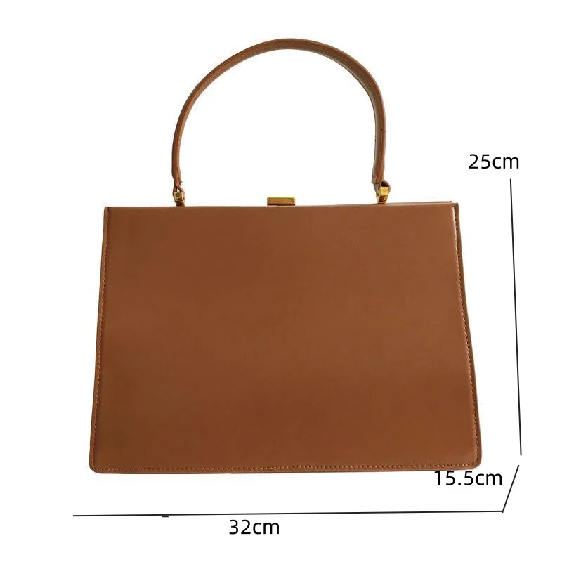 2024 New Tote Bags Women Bags Fashion Retro Axillary Bags Solid Color Handheld Bag High Capacity Trend Texture Lady Shoulder Bag