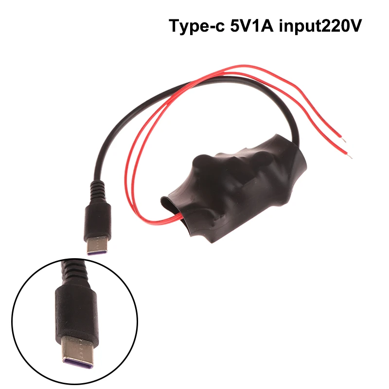1pcs AC220V To DC5V 1A/2A Power Transformer Portable Small Camera WiFi Monitoring Adapter TYPEC USB Power Supply Transformer