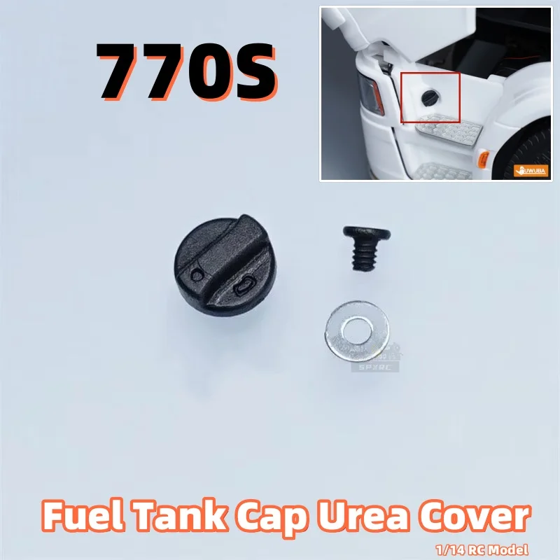 770S Öl Tankdeckel Harnstoff Abdeckung Simulation Modell Spielzeug für 1/14 Tamiya RC Muldenkipper SCANIA 770S 56368 56371 Auto Zubehör