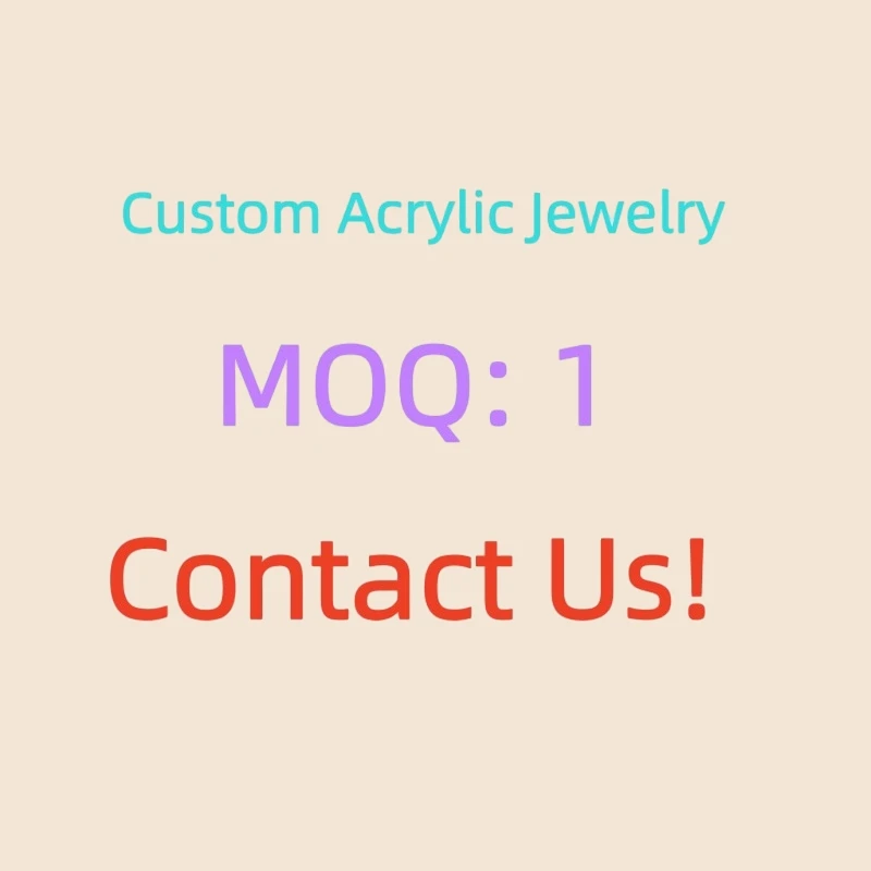KUGUYS Custom Test Acrylic Earrings for Women Girls Jewelry