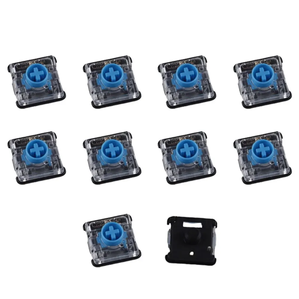 10 Pack Low Profile Linear Tactile Switches For Mechanical Keyboards Silent 50g Force Red Brown Blue