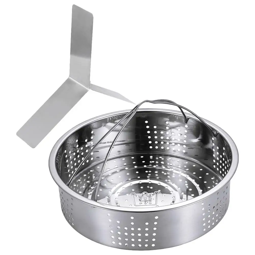 

Stainless Steel Basket Food Pot Vegetable Dumpling Bun Rack Cooking Tool Kitchen Cooking Steaming Pot Accessories