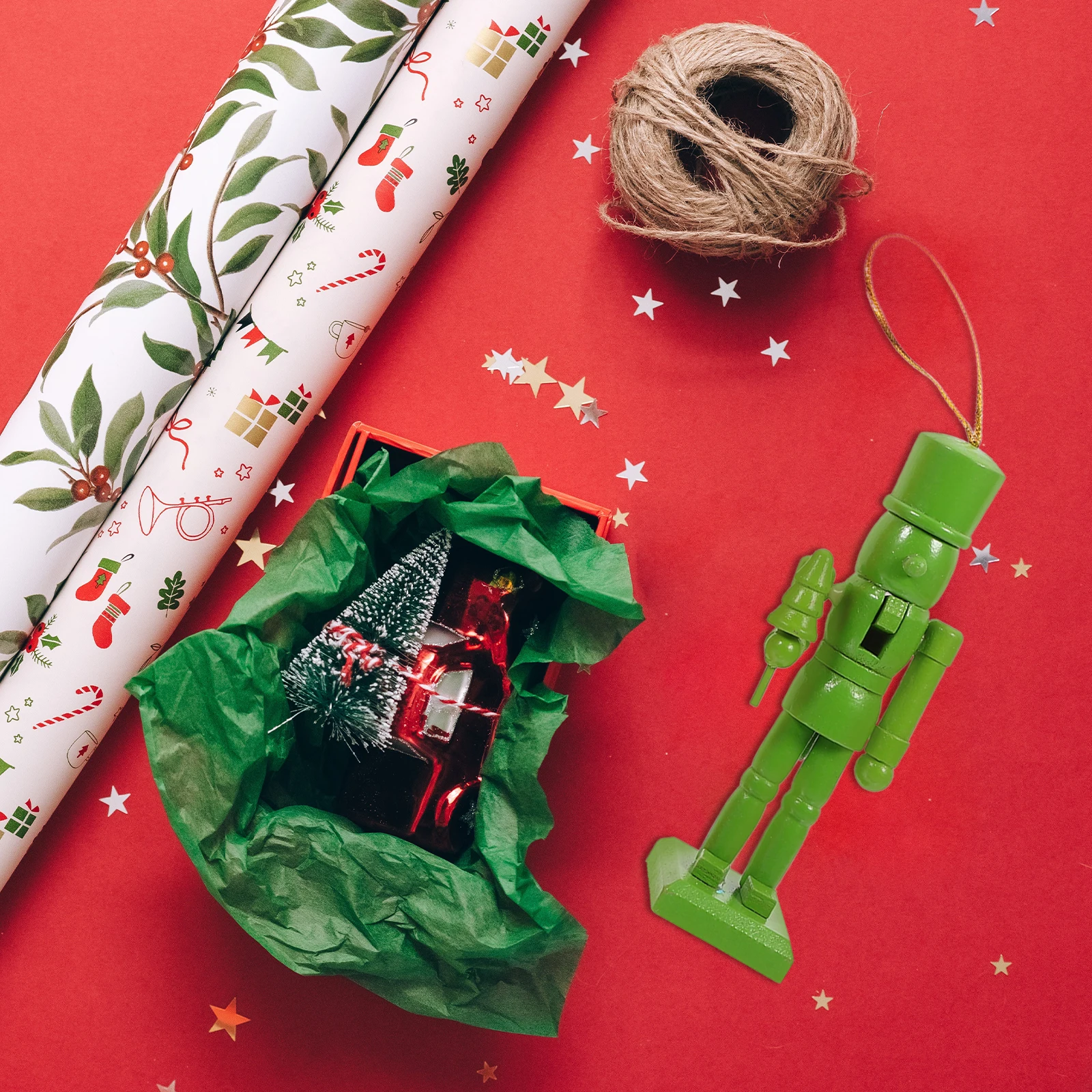 

6pcs Multi-Color Wooden Nutcracker Soldier Small Christmas Decoration Festival Ornament Desktop Party Decor Home Office Craft