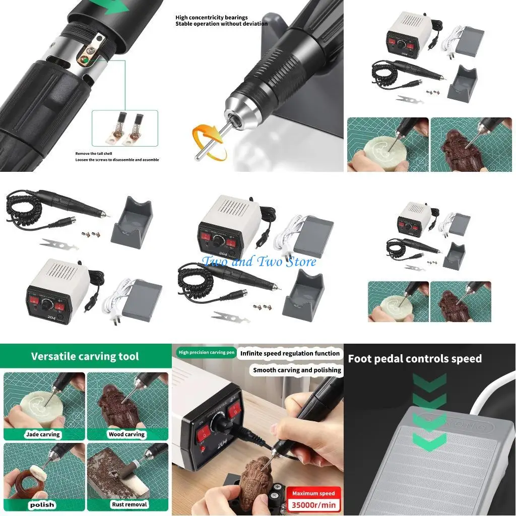 

HX6F Portable Buffer Grinder Portable High Speed Buffer Grinder for Jewelry Metal and Plastic Polishing