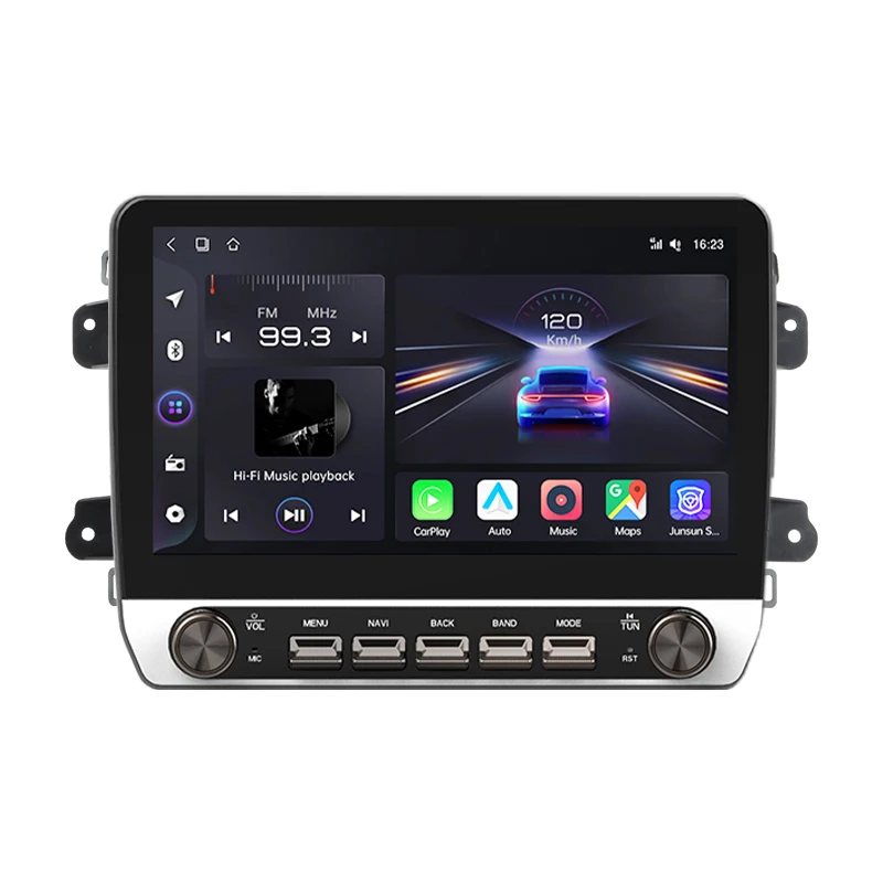 Junsun 10,1-Zoll-Autoradio für Fiat Ducato, Boxer 2, Jumper 2 2006-2023, kabelloses CarPlay, Android Auto, intelligente Systeme, IPS-Touchscreen mit physischen Tasten, DSP, GPS-Navigation, WLAN, DAB+,