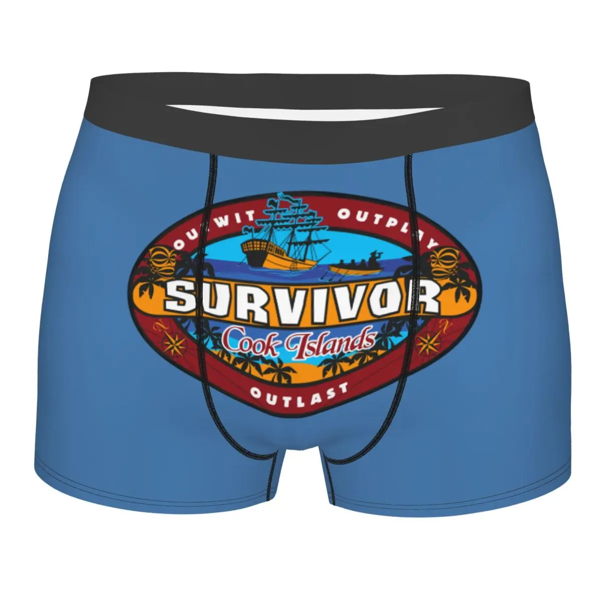 

Шорты-боксеры для ТВ-шоу Survivor на заказ для Homme, нижнее белье с 3D принтом, трусы, дышащие трусы