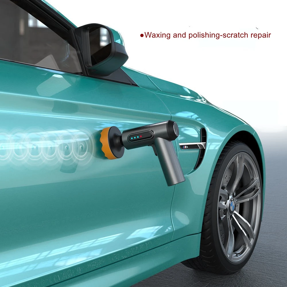 Wireless car polishing machine waxing god digital display electric tools grinding sealing glaze small grinding floor home car