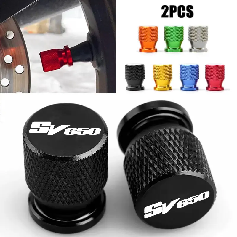 Motorcycle Accessories Tire Valve Caps Stem Cover Plug For Suzuki SV650 SV 650 SV650S SV 650S