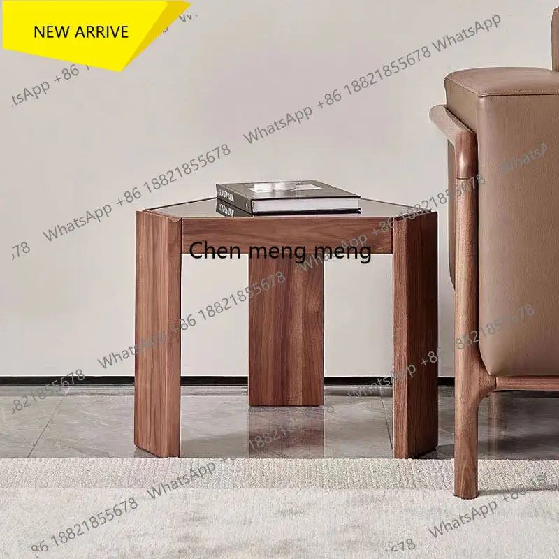 d178 Nordic modern simple coffee table combination living room balcony ash wood all solid wood household small apartment