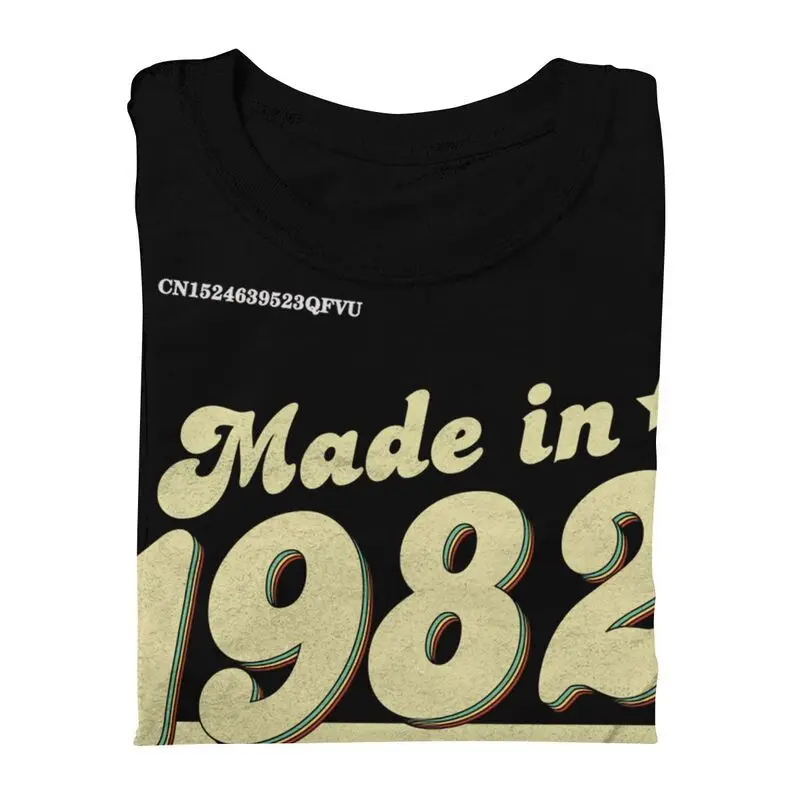 Made In 1982 All Original Parts T Shirt Men Cotton Tee Shirt Novelty Tshirt 39 Years Old 39th Birthday Mens Designer Clothes