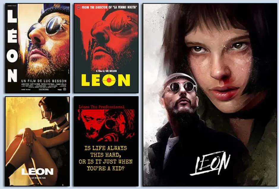 Leon Movie 90s Classic Print Art Canvas Poster For Living Room Decor Home Wall Picture