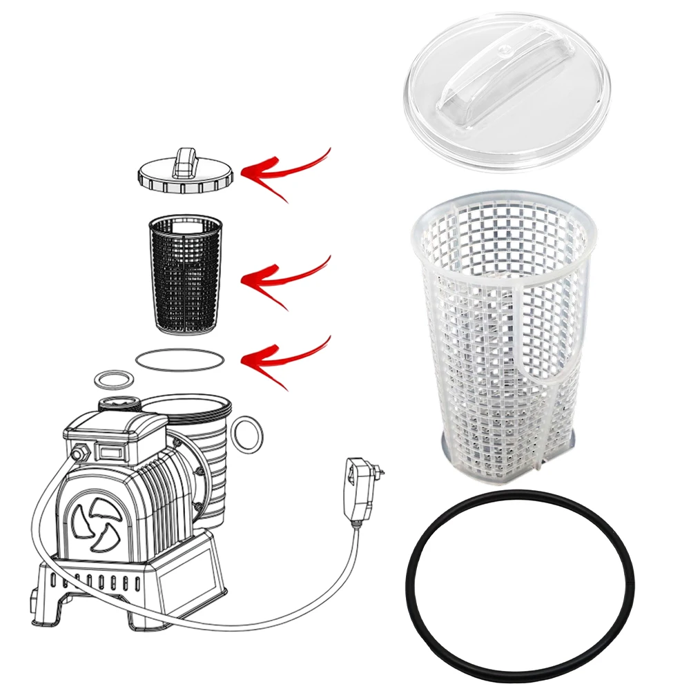 

ABS Sand Filter Pump Basket Replacement for SPS3 For SPS6 SPS125 Series Pool Pumps Compatible with Multiple Models