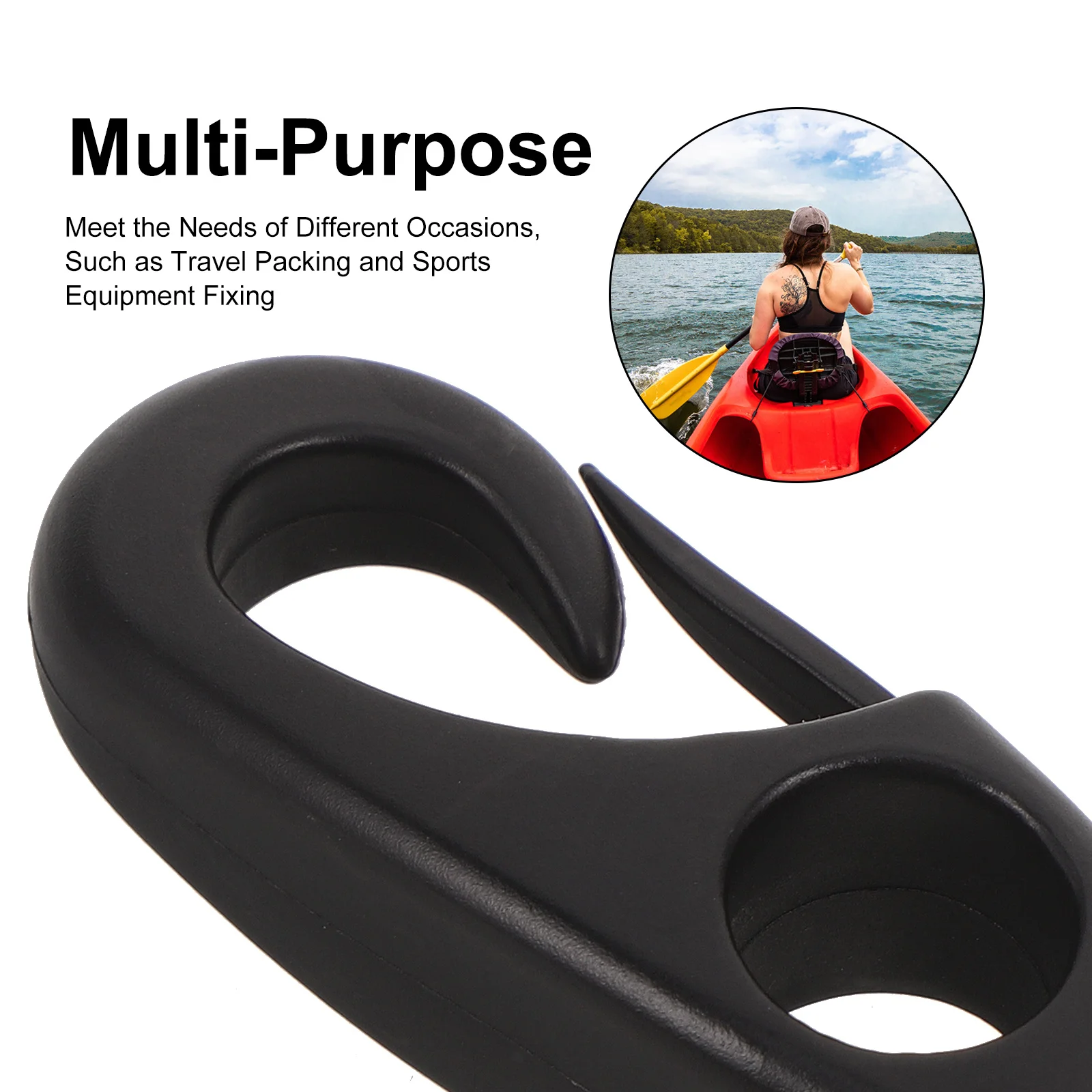 12 szt. Czarne nylonowe linki elastyczne z haczykami, klipsy do linek do kajaków, kanoe, łodzi, morskie linki amortyzujące, końcówki mocujące, klipsy do linek morskich