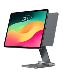 KUXIU Magnetic Stand For iPad Pro 11/13 M4 (2024),iPad Pro 11/12.9 inch,iPad Air 5/4th,360° Adjustab Foldable Tablet Desk Standd