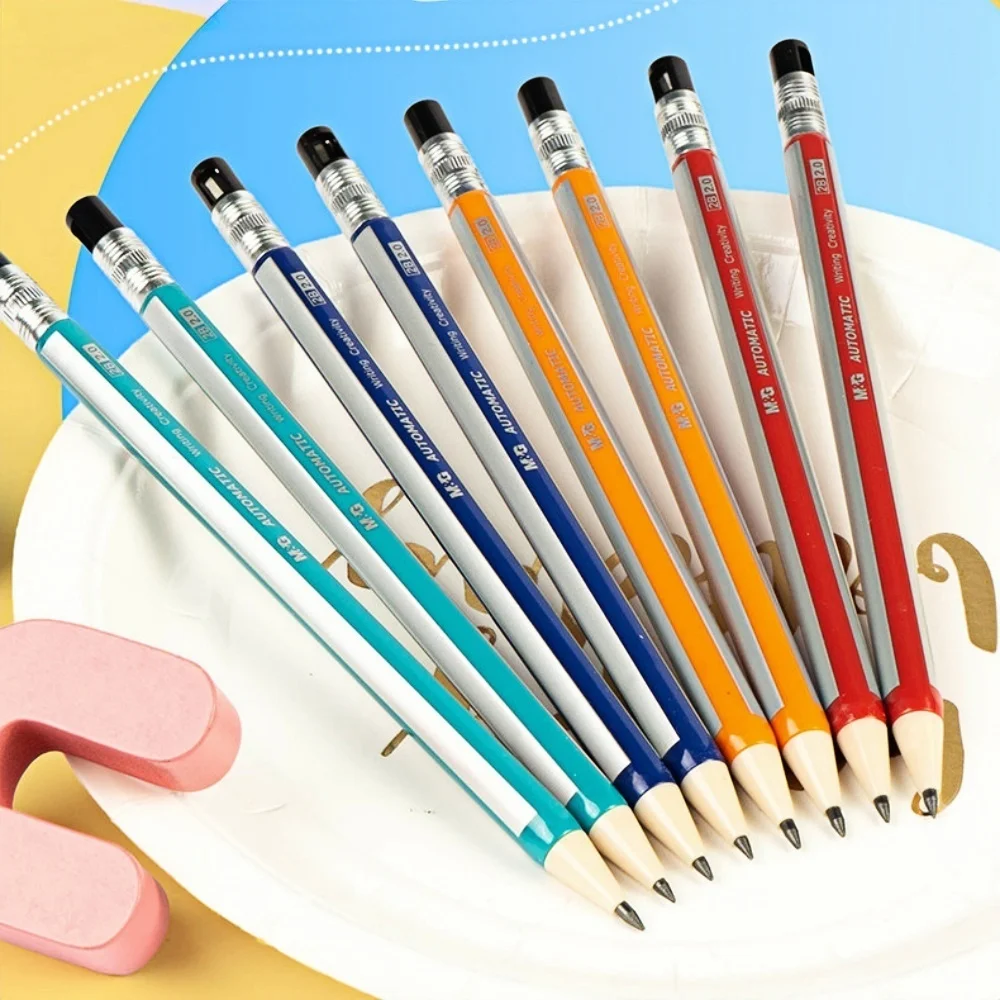 M&G 2.0 mm Automatic Pencil Set 2B/HB Automatic Student Pencil with Pencil Roller Pencil Refill for Student Pencil Stationery