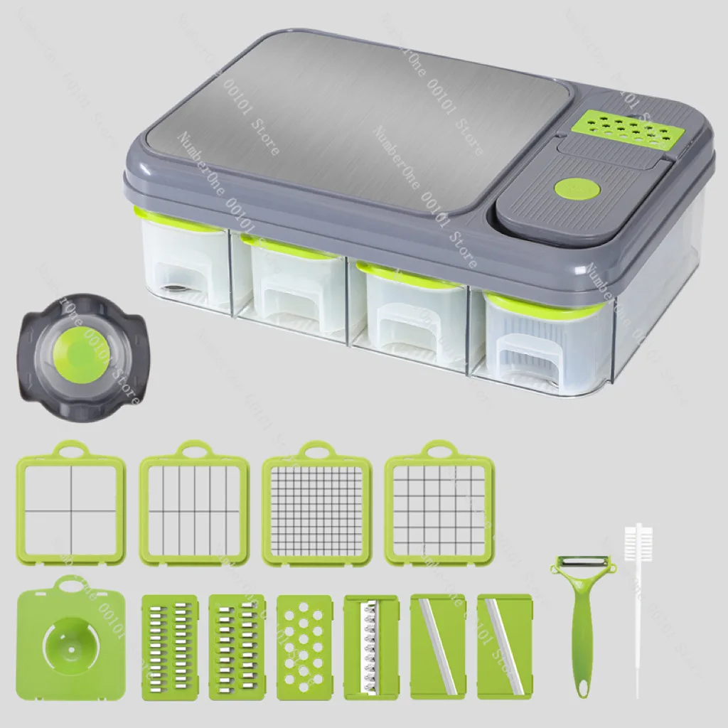 Multifunctional vegetable cutter Stainless steel cutting board Cutting board Kitchen vegetable cutter